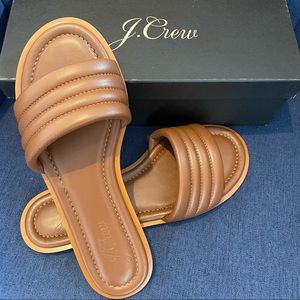 Jcrew Sorrento Slides - Chestnut Brown